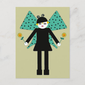 乳母車マーツキンスバタフライポストカード ポストカード