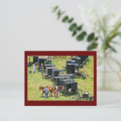 乳母車駐車場葉書 ポストカード (スタンド正面)