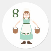 乳母8人 ラウンドシール (正面)