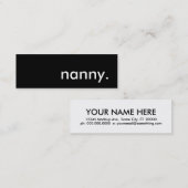 乳母 スキニー名刺 (正面/裏面)