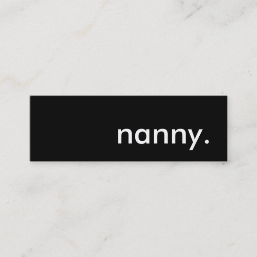 乳母 スキニー名刺 (正面)