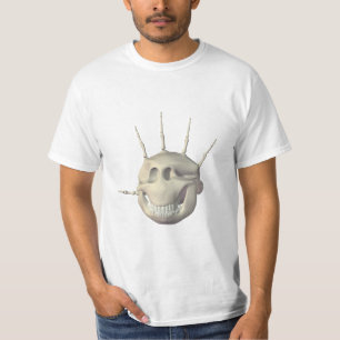 乳液の手袋の頭部の前部か背部 Tシャツ