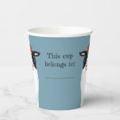 乳牛と赤い花冠 紙コップ (左)