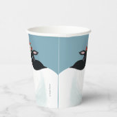 乳牛と赤い花冠 紙コップ (右)