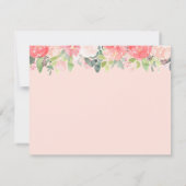 乳牛のフローラ牡丹ありがとう 招待状 (裏面)