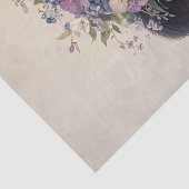 乳牛の紫色の花の冠の切り離し 薄葉紙 (詳細)