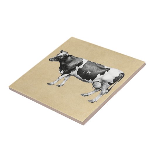 乳牛セピア タイル (側面)