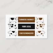 乳牛デザインチーズモンガー 名刺 (正面)