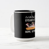 乳牛デザイン|おもしろい牛動物愛好家 ツートーンマグカップ (正面左)