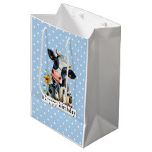 乳牛ハッピーバースデーブルー