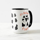 乳牛モーのミルクを飲むミルクのリマインダー マグカップ (正面右)