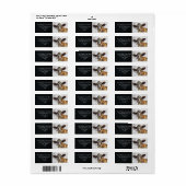 乳牛レッドホルスタインキュートファーム差出人住所 ラベル (フルシート)