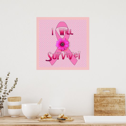 乳生き延びがん ポスター (キッチン)