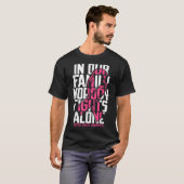 乳癌がピンクの乳癌を支持する認識度 Tシャツ (正面フル)