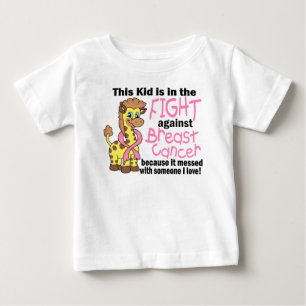 乳癌に対する戦いの子供 ベビーTシャツ