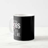 乳癌に気付いたあなたの乳房の鉱山が試みた コーヒーマグカップ (正面左)