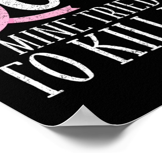 乳癌に気付いたあなたの乳房の鉱山が試みた ポスター (角)