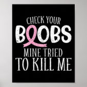 乳癌に気付いたあなたの乳房の鉱山が試みた ポスター (正面)