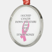 乳癌のいじめっ子 メタルオーナメント (左)