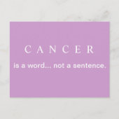 乳癌のはがき文ではない ポストカード (正面)