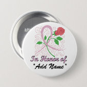 乳癌のカスタマイズ可能で大きい円形ボタン 缶バッジ (正面&裏面)