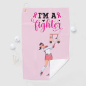 乳癌のゴルファー女性認識度ピンク ゴルフタオル (インサイチュ)