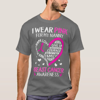 乳癌のサポート私の乳母のHeaのための衣服ピンク Tシャツ