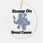 乳癌のゾウの胃 セラミックオーナメント (左)