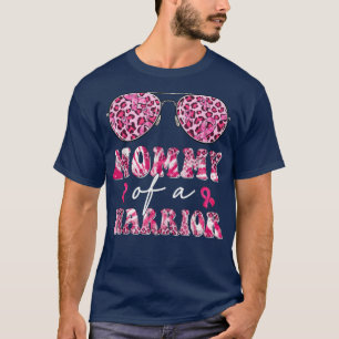 乳癌のピンクリボンサングラスママ Tシャツ
