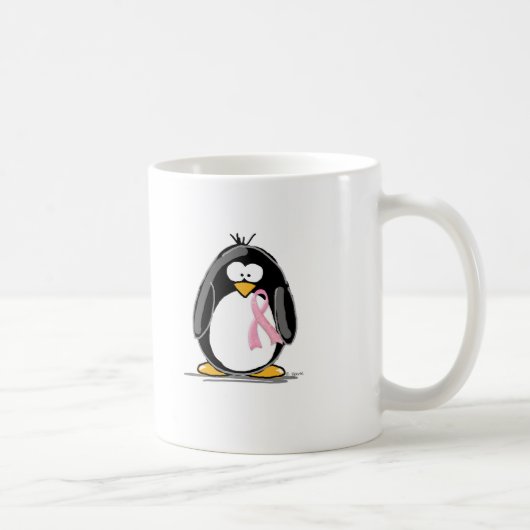 乳癌のペンギン コーヒーマグカップ (右)