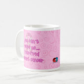 乳癌のマグ コーヒーマグカップ (正面左)