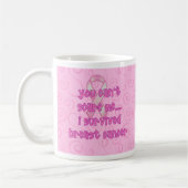 乳癌のマグ コーヒーマグカップ (左)