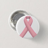 乳癌のリボンボタン 缶バッジ (正面&裏面)