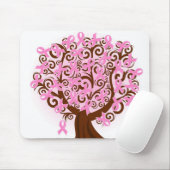 乳癌のリボン木のマウスパッド マウスパッド (マウス)