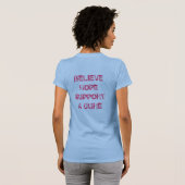 乳癌のワイシャツ Tシャツ (裏面フル)