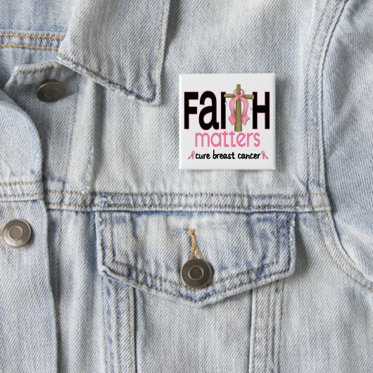 乳癌の信頼の問題の十字1 缶バッジ (インサイチュ)