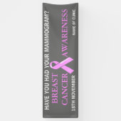 乳癌の啓蒙活動|は個人化なります 横断幕 (縦)