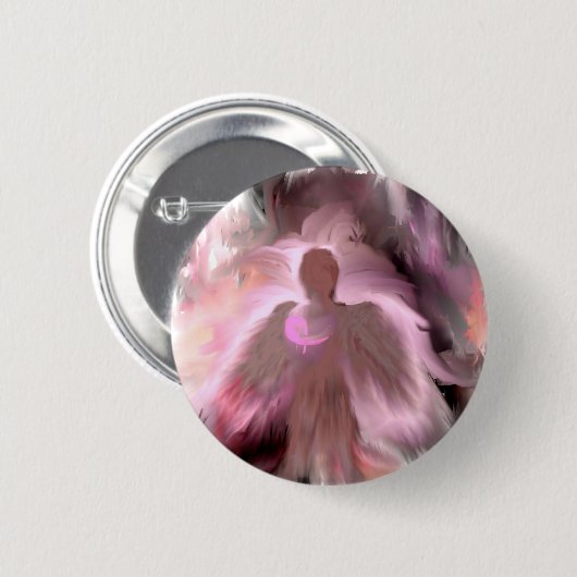 乳癌の天使 缶バッジ (正面&裏面)