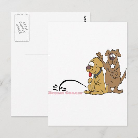 乳癌の小便 ポストカード (正面/裏面)