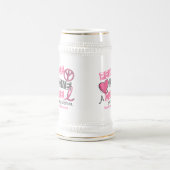 乳癌の平和、愛、治療1 (母) ビールジョッキ (中央)