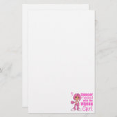 乳癌の戦闘の女の子1 便箋 (正面/裏面)