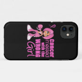 乳癌の戦闘の女の子1 Case-Mate iPhoneケース (裏面(横))