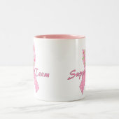 乳癌の支援チーム ツートーンマグカップ (中央)