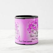 乳癌の生命の樹 ツートーンマグカップ (中央)