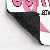 乳癌の生存者および1つをとどまること マウスパッド (コーナー)