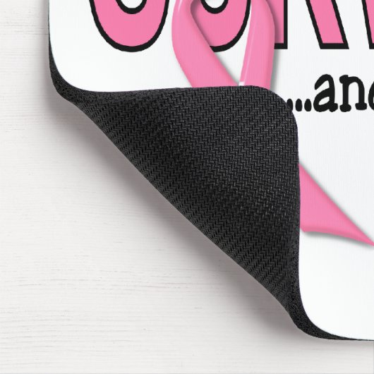 乳癌の生存者および1つをとどまること マウスパッド (コーナー)