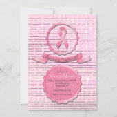 乳癌の生存者のお祝い 招待状 (正面)