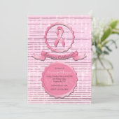 乳癌の生存者のお祝い 招待状 (スタンド正面)
