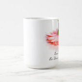 乳癌の生存者のためのクラシックで白いマグ コーヒーマグカップ (中央)