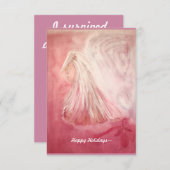 乳癌の生存者のための休日カード サンキューカード (正面/裏面)